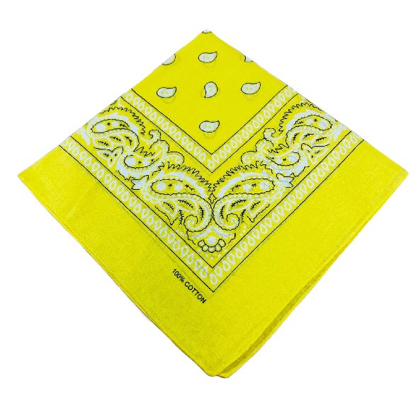 BANDANA-Yellow Paisley